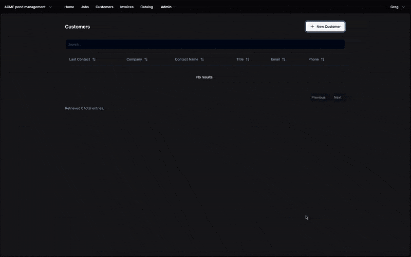 Customer Management Workflow