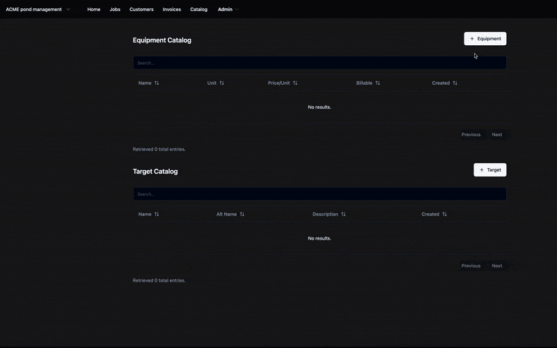 Equipment Setup Demo