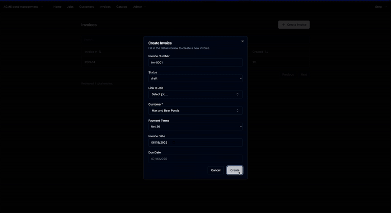 Invoice Generation Demo