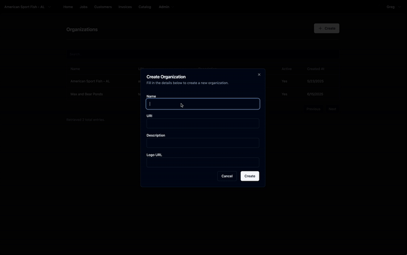 Organization Setup Demo